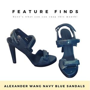 Alexander Wang Navy Blue Sandals